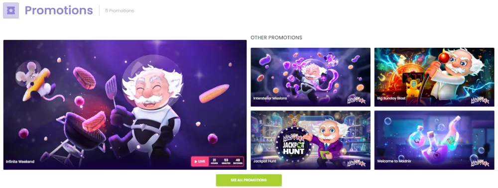 MadNix Promotions Banner